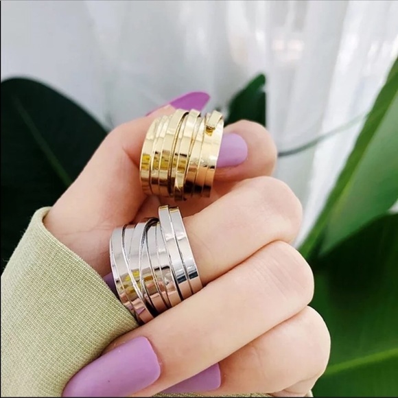 BOHO CHÍC WRAP AROUND RING IN GOLD OR SILVER - Picture 5 of 6